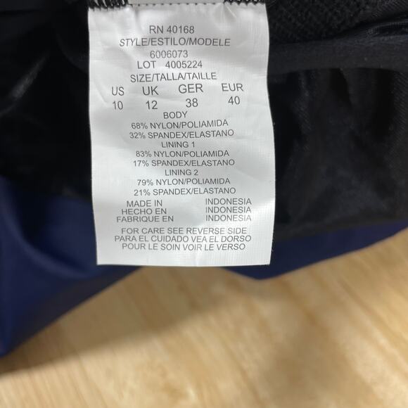 Magicsuit NWT Goddess One Shoulder Underwire One Piece Colorblock Size 10 - Picture 8 of 13